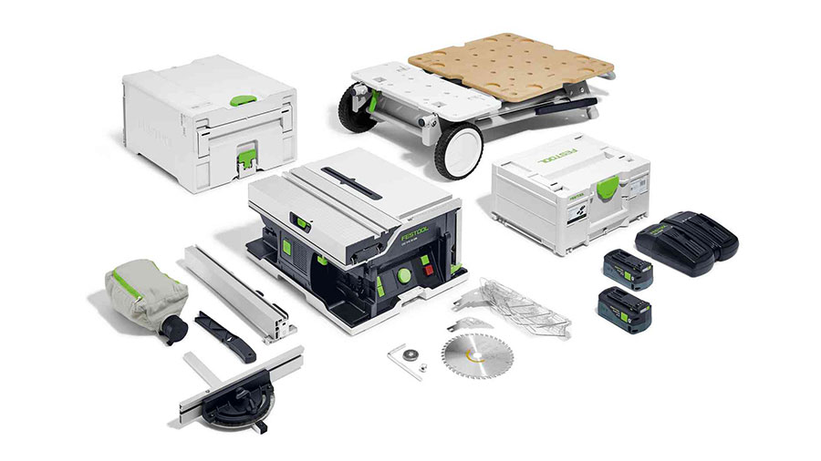 scie circulaire sur table sans fil CSC SYS 50 EBI-Set 577379 Festool 