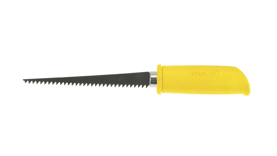Scie à guichet spéciale panneaux de plâtre poignée synthétique 150 mm Stanley 0-15-556 Scie à guichet spéciale panneaux de plâtre poignée synthétique 150 mm Stanley 0-15-556