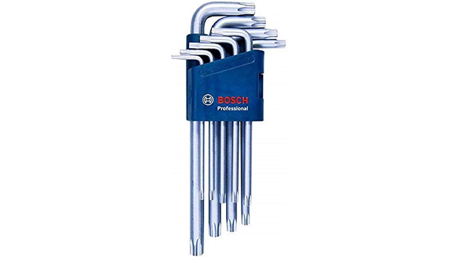 Set de 9 clés pour vis Torx professional 1600A01TH4 Bosch Set de 9 clés pour vis Torx professional 1600A01TH4 Bosch