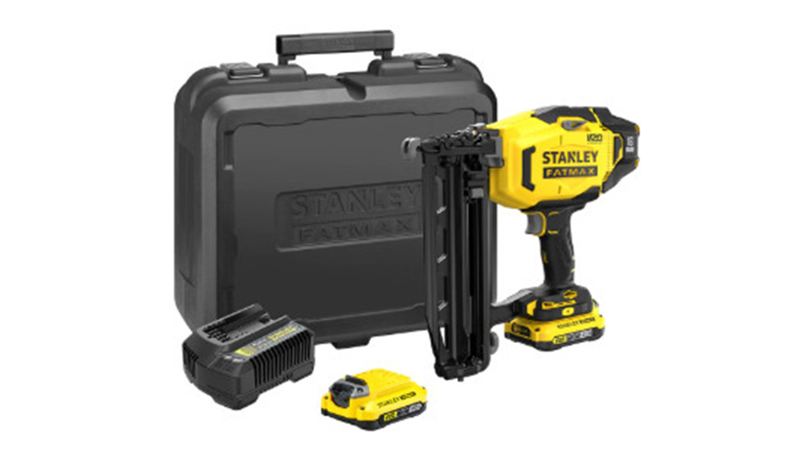 Cloueur de finition STANLEY FATMAX V20 18V avec 2 x 2.0 Ah batterie et coffret SFMCN616D2K