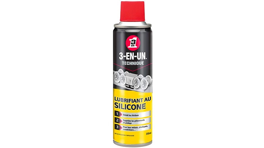 Spray lubrifiant technique au silicone 3-EN-UN