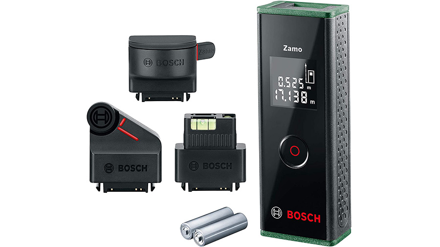 Télémètre laser Bosch Zamo 0603672704 set avec 3 adaptateurs