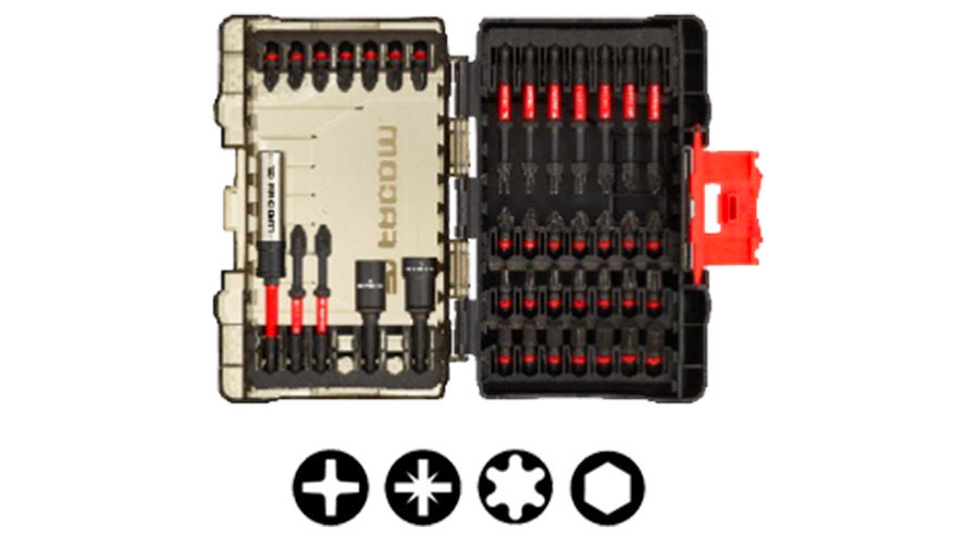 Coffret 30 pièces d'embouts impacts et accessoires 1/4 Facom