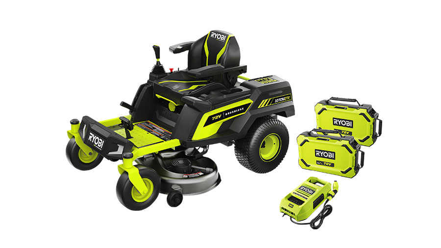 tondeuse sur batterie 72 V Rider Zero-Turn RY72ZTRX107-210 Ryobi 107 cm tondeuse sur batterie 72 V Rider Zero-Turn RY72ZTRX107-210 Ryobi 107 cm