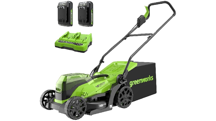 Tondeuse à gazon à batterie Greenworks GD24X2LM36K2x Tondeuse à gazon à batterie Greenworks GD24X2LM36K2x