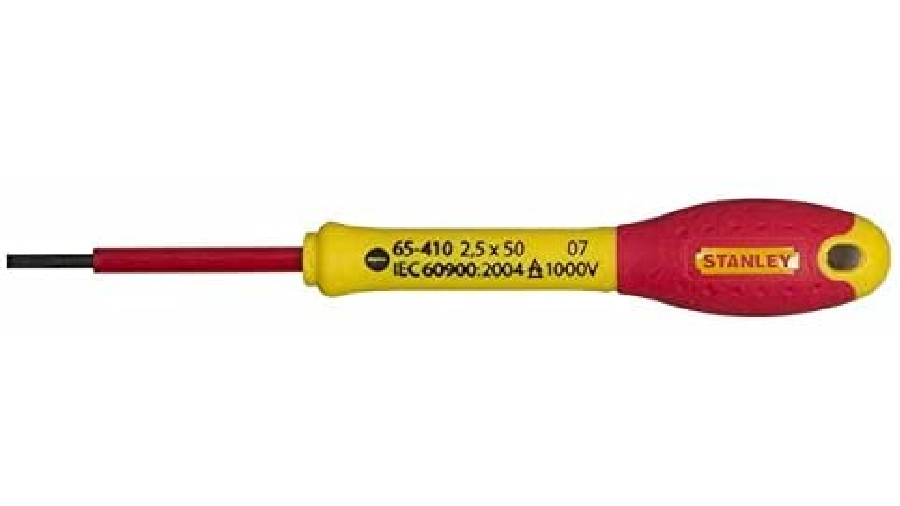 Tournevis électricien isolé 1000 V STANLEY-FATMAX 1-65-410 Tournevis électricien isolé 1000 V STANLEY-FATMAX 1-65-410