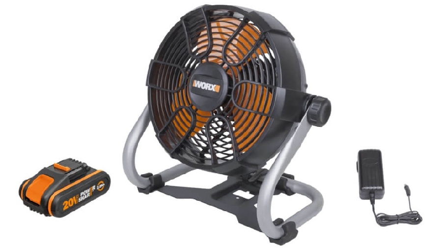 Ventilateur de chantier sans fil WORX 20 V WX095