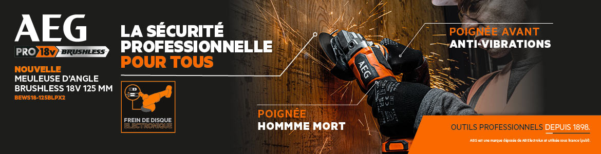 Meuleuse Brushless AEG POWER TOOLS BEWS18-12BLPX2