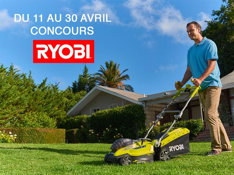 Jeu-concours tondeuse RYOBI
