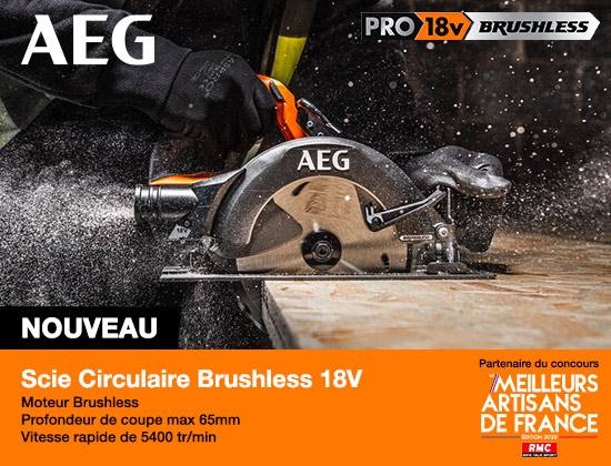 Nouvelle scie circulaire Brushless 18V AEG Powertools