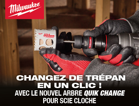 Arbre Quick Change 49567055 Milwaukee pour scies cloches
