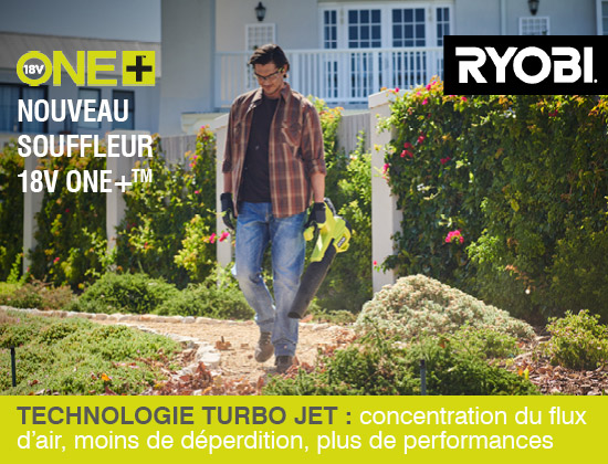 Souffleur sans fil Turbo Jet RY18BLB Ryobi