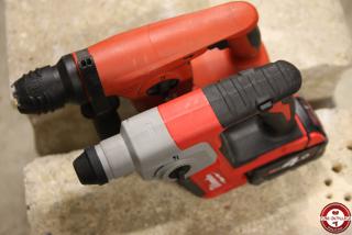 Perforateur M18 BH-402C Milwaukee et TE-4 A22 Hilti © Benjamin LEHARIVEL - Zone Outillage