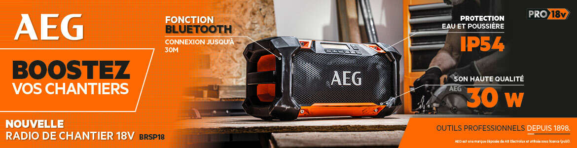 Radio de chantier 18V BRSP18 AEG Powertools