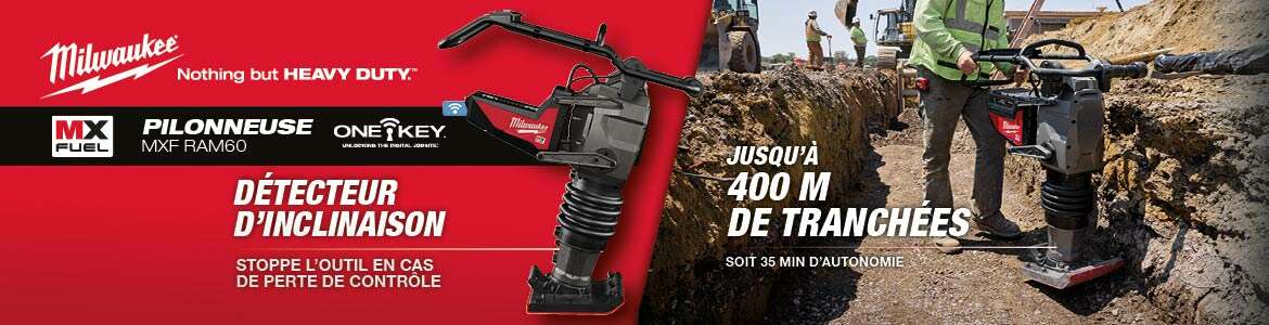 Pilonneuse sans fil MXF RAM60 Milwaukee