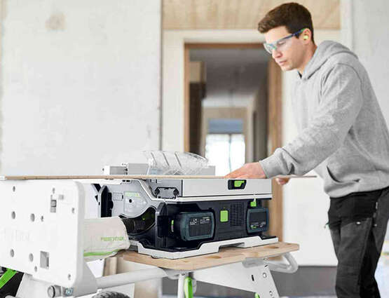 scie circulaire sur table sans fil CSC SYS 50 EBI Festool