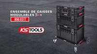 SCM 850.0377 : l’ensemble de caisses modulables pratique de KS Tools