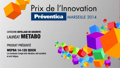 Prix de l'Innovation Préventica Metabo