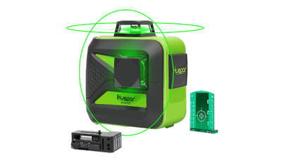 2 x 360 Niveau laser croix vert HUEPAR 602CG