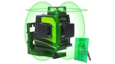 3x360 Niveau laser croix vert HUEPAR GF360G