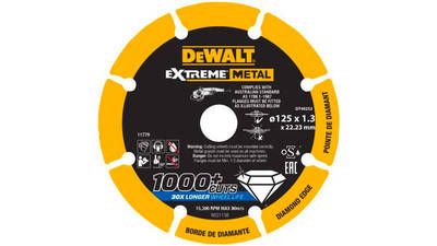 avis et prix Disque diamant DEWALT EXTREME METAL 125 mm
