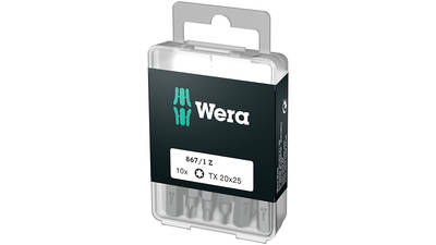 Boite de 10 Embouts Torx 867/1 Z TX 20 WERA