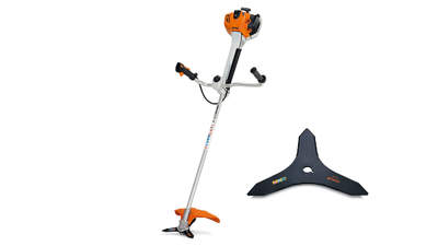 Débroussailleuse thermique STIHL FS 410 C-EM Avec couteau à taillis 300-3