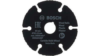 Disque à tronçonner carbide Multi matériaux, Ø 50 mm, accessoires EasyCut&Grind 1600A01S5X Bosch