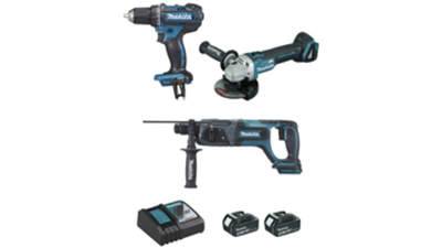 Ensemble de 3 machines Makita DLX3078MJ