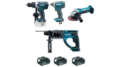 Ensemble de 4 machines Makita DLX4054MX1