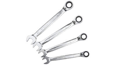 Jeu de clés mixtes à cliquet réversible GEARplus KS Tools 4 - 27 - 30 - 32 mm 503.4601