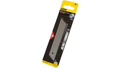 Lame de cutter Stanley 0-11-718 sécable en 8 segments pack de 5 lames 18 mm