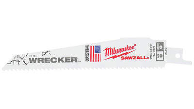 Lame de scie sabre multimatériaux Milwaukee THE WRECKER 150 mm x 8 Tpi