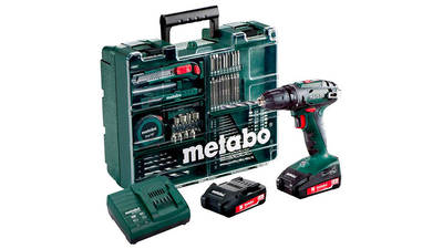 Metabo BS18LI SET Perceuse visseuse 18 V 2 Ah + 65 Accessoires prix pas cher