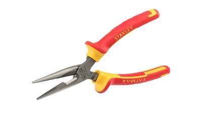 Pince à becs 1/2 ronds longs isolée 1000 V 160 mm Stanley FATMAX 0-84-006