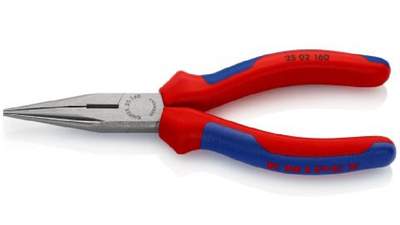 Pince à becs demi-ronds avec tranchant KNIPEX 25 02 160