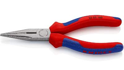 Pince à becs demi-ronds avec tranchant KNIPEX 25 02 160 SB