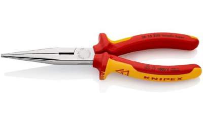 Pince à becs demi-ronds avec tranchant KNIPEX 26 16 200
