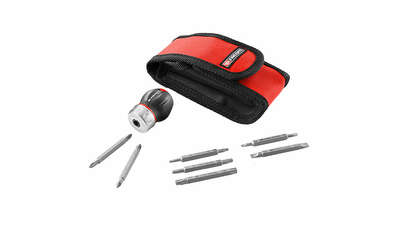 tournevis compact à cliquet PROTWIST ATCL.S14PB FACOM avec pochette textile 8 outils