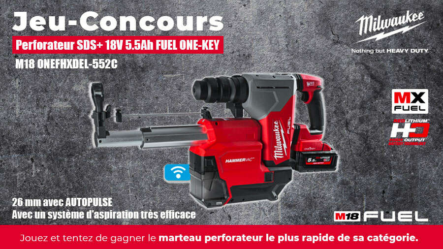 Perforateurs SDS+ Milwaukee à gagner