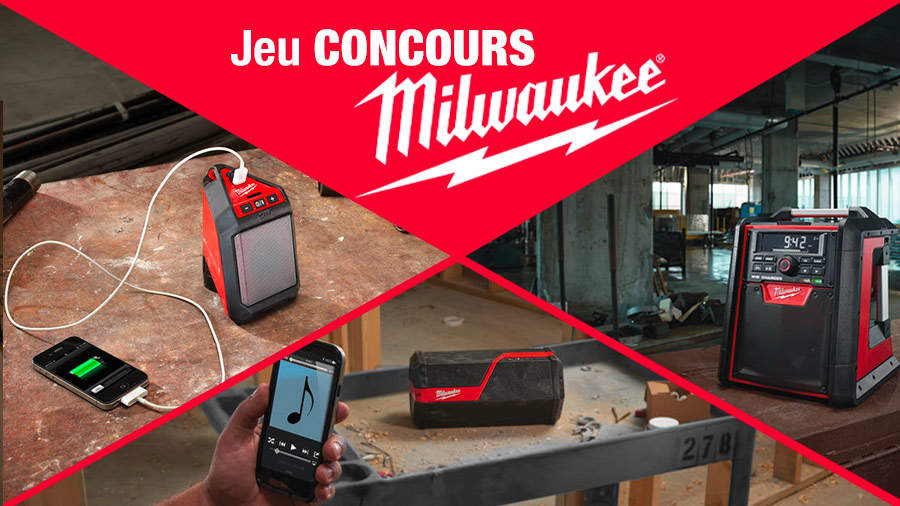 Jeu-concours radio de chantier Milwaukee