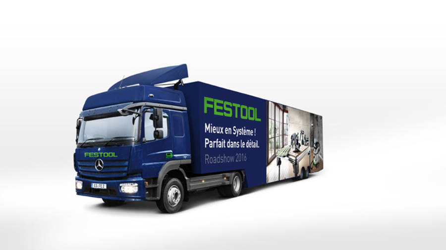 Camion du roadshow Festool