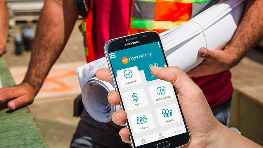 myharmony : la réponse mobile aux enjeux des loueurs de matériel BTP