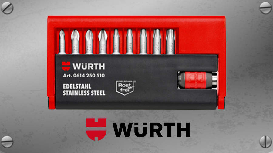 Würth présente son nouvel assortiment d’embouts et porte-embouts inox