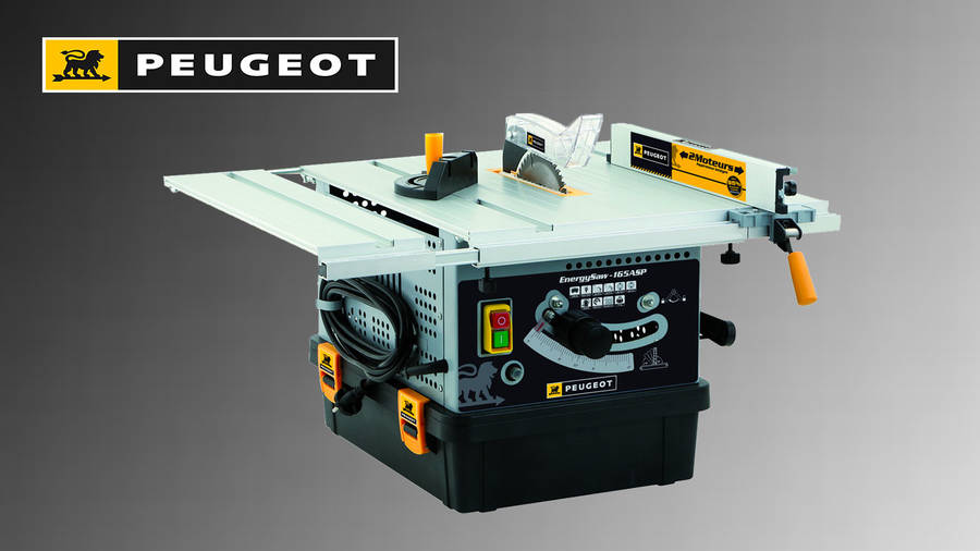 Nouvelle scie sur table Peugeot Outillage ENERGYSAW-165ASP avec aspiration intégrée 