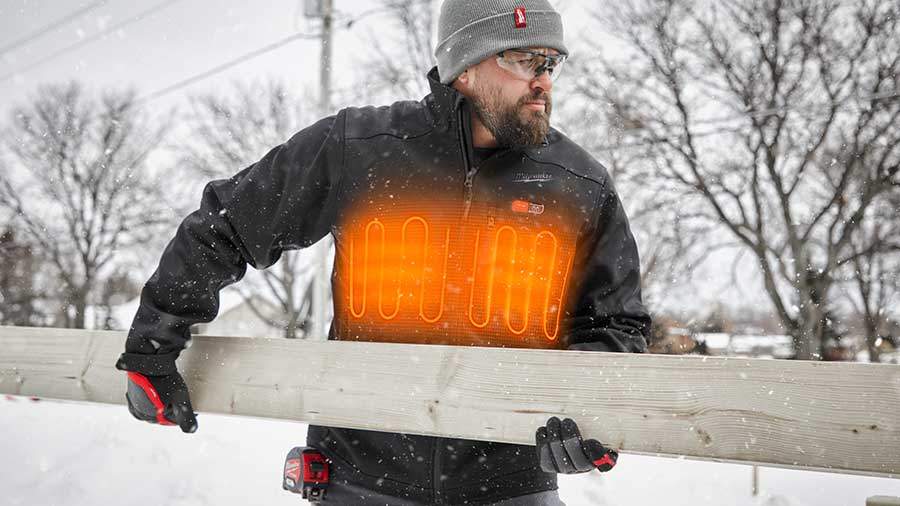 Blousons chauffants et gants hiver Milwaukee