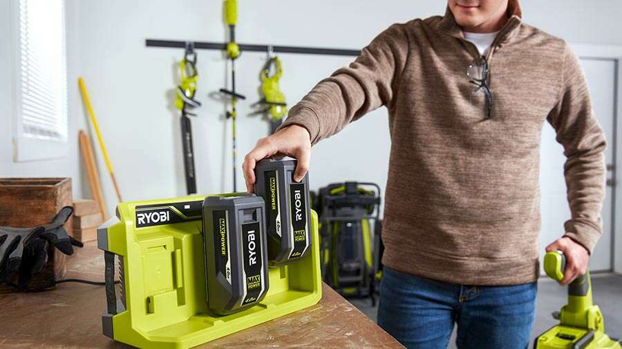 batteries et chargeurs Ryobi dernière génération 