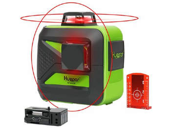 2 x 360 Niveau laser croix rouge HUEPAR 602CR