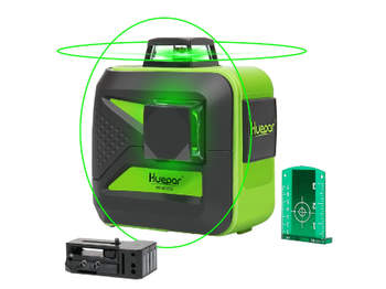 2 x 360 Niveau laser croix vert HUEPAR 602CG