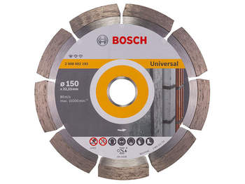Bosch 2608602193 Disque à tronçonner diamanté standard for universal 150 x 22,23 x 2 x 10 mm